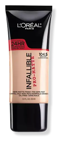 L'Oreal Infallible Pro-Matte Liquid Longwear Foundation 104.5 Nude Buff