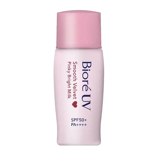 Biore UV smooth velvet pinky bright milk spf50+ pa++++