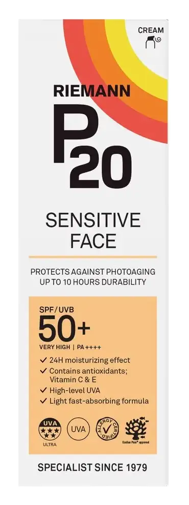 P20 Sensitive Face SPF50+ Suncream