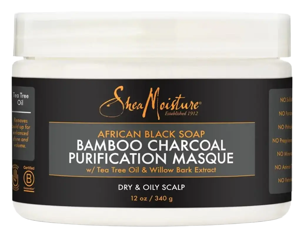 Shea Moisture African Black Soap Bamboo Charcoal Purification Masque