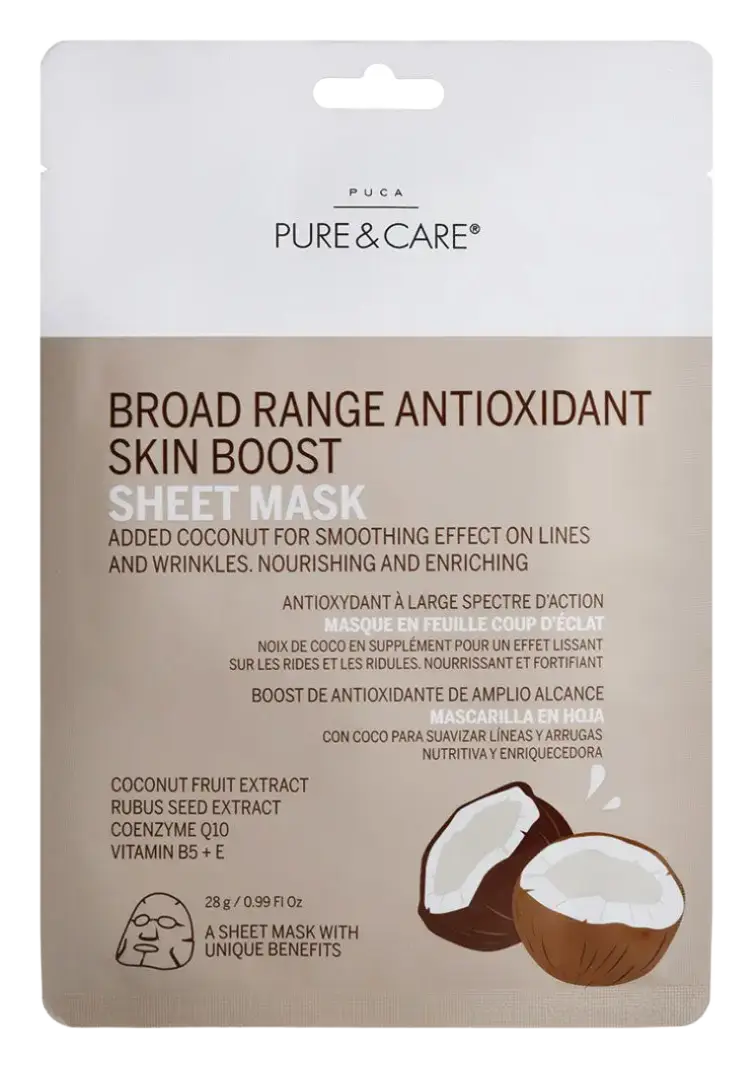 Puca – Pure & Care Broad Range Antioxidant Skin Boost Sheet Mask