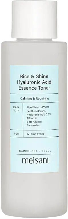 Meisani Rice & Shine Hyaluronic Acid Essence Toner