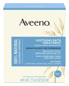 Aveeno 100% Natural Colloidal Oatmeal Soothing Bath Treatment