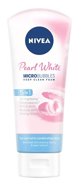 Nivea Pearl White Microbubbles Deep Clean Foam