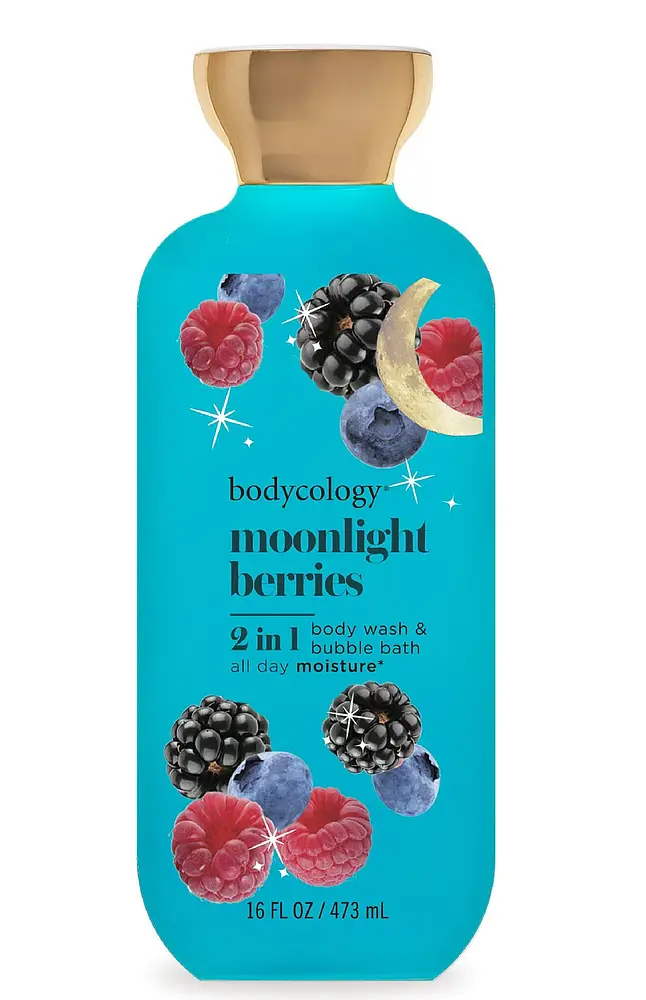 Bodycology 2 In 1 Body Wash & Bubble Bath Moonlight Berries