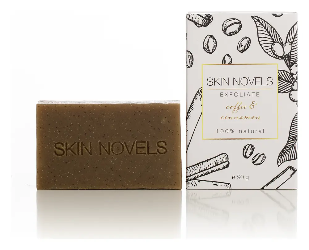Skin Novels Exfoliate Coffee & Cinnamon Natural Soap