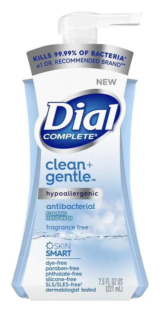 Dial Complete Clean + Gentle Foaming Hand Wash Fragrance Free
