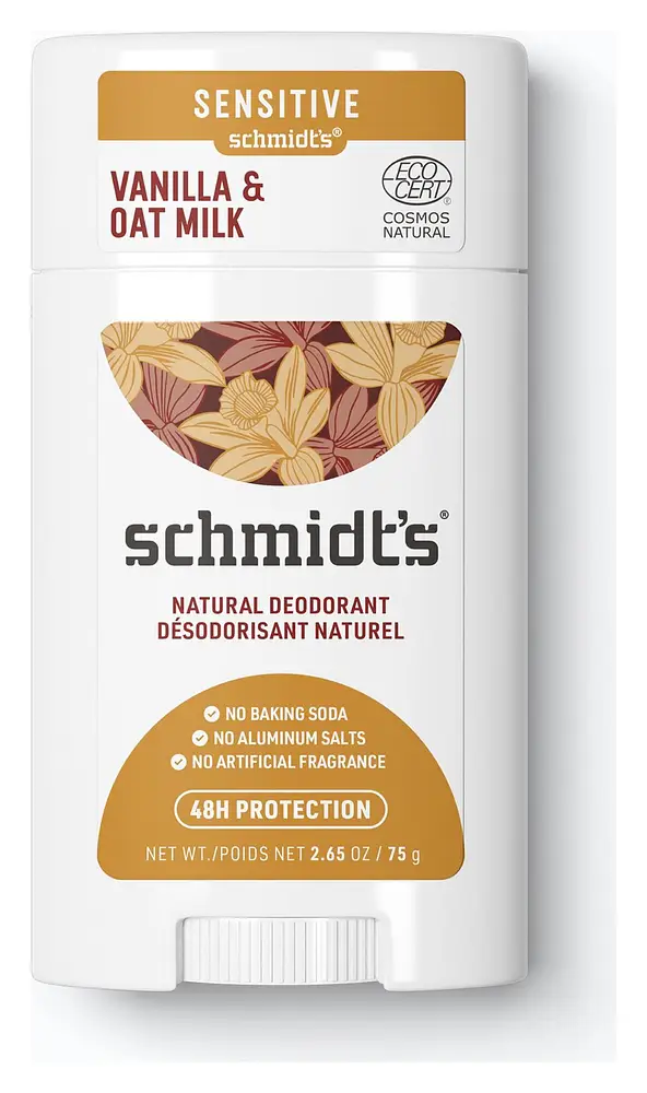 Schmidt's Naturals Aluminum-Free Sensitive Skin Stick Deodorant Vanilla & Oat Milk