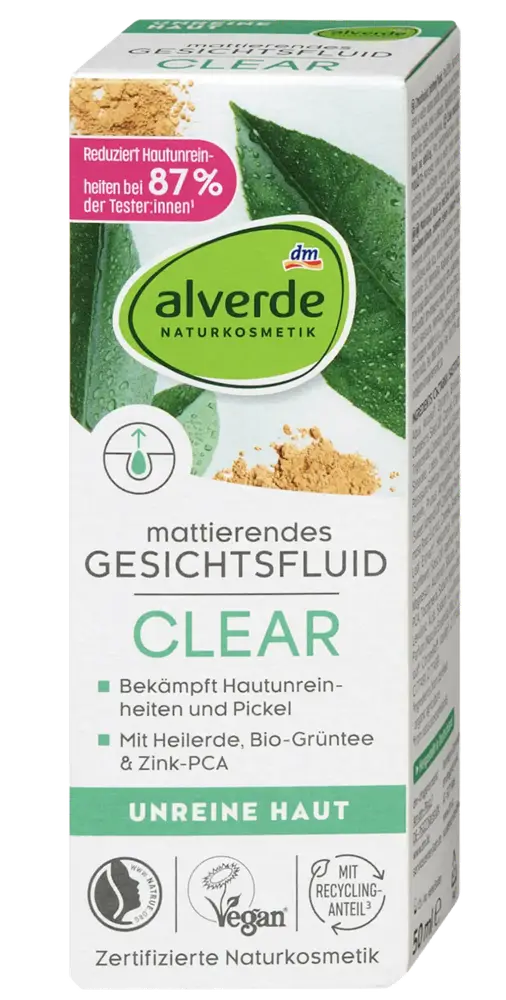 Alverde Naturkosmetik Gesichtsfluid Clear