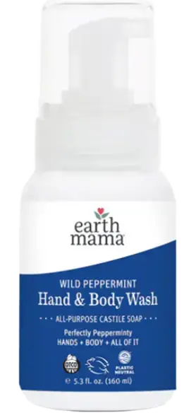 Earth Mama Organics Wild Peppermint Hand & Body Wash