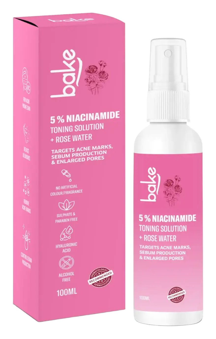 Bake 5% Niacinamide + Rose Water Toning Solution