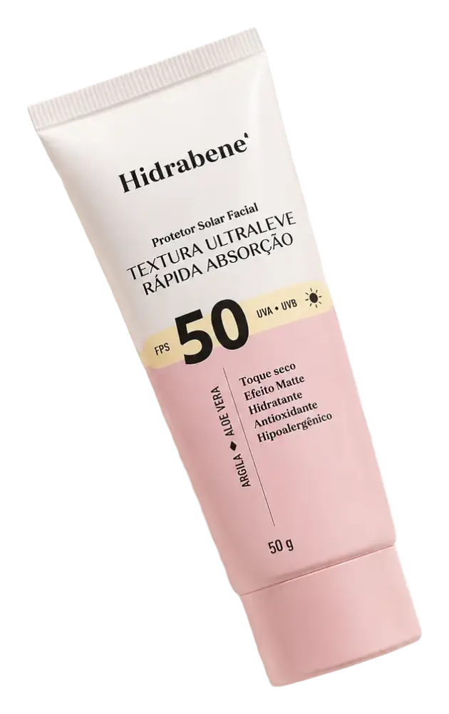 Hidrabene Protetor Solar Facial Textura Ultraleve SPF 50