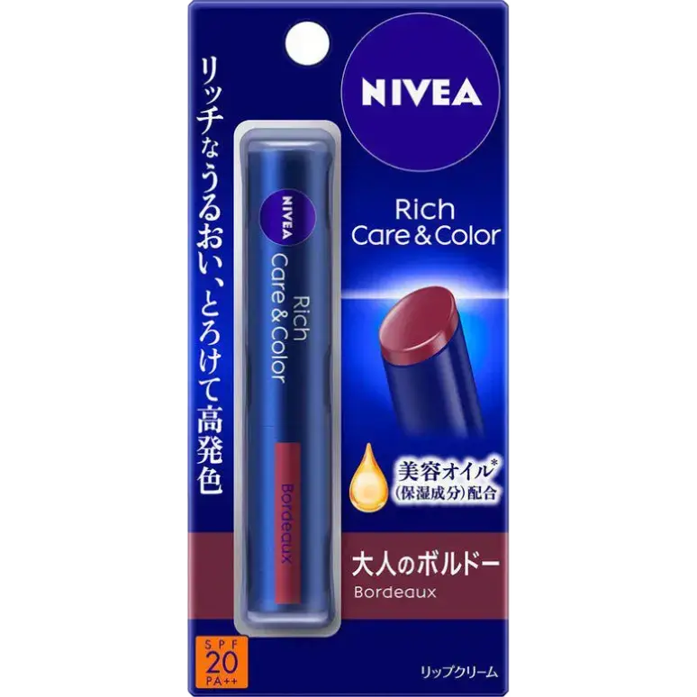 Nivea Rich Care & Color Lip Balm SPF 20 Bordeaux