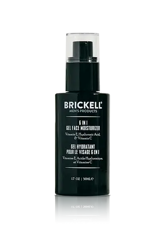 Brickell Men's Products 6 In 1 Gel Face Moisturizer