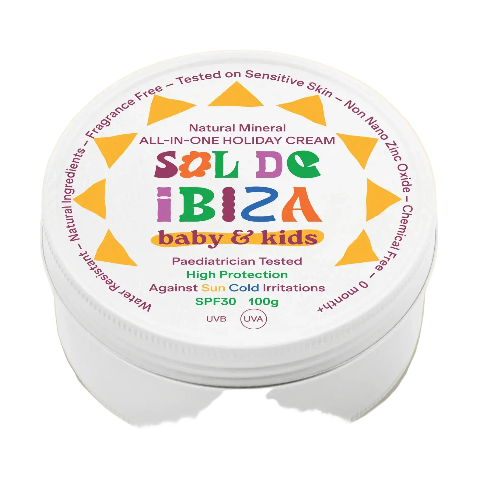 Sol De Ibiza Baby & Kids SPF30 Mineral All-In-One Holiday Cream