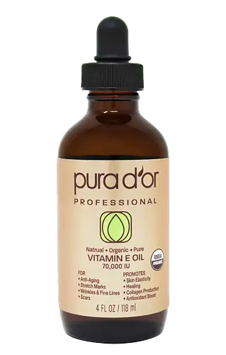 Pura D'or 70,000 IU Certified Organic Vitamin E Oil