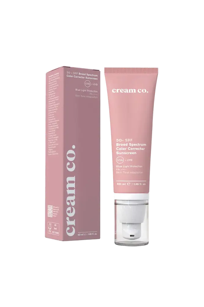 Cream Co. SPF 50+ Broad Spectrum Color Corrector Sunscreen