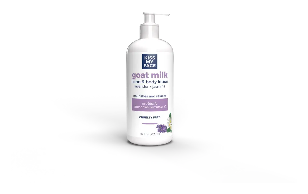 Kiss My Face Goat Milk Hand & Body Lotion Lavender + Jasmin