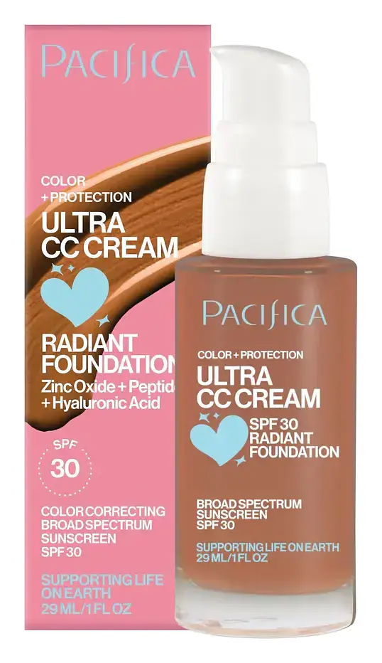 Pacifica Ultra CC Cream Radiant Foundation SPF 30 Warm/Tan