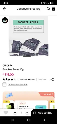 Quickfx Goodbye pores