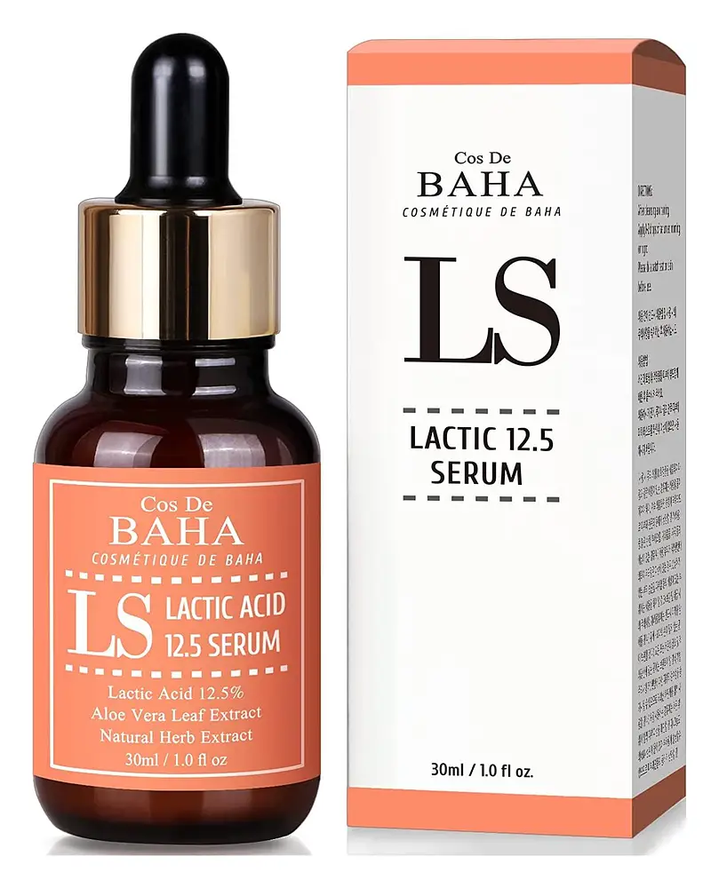 Cos De BAHA Lactic Acid 12.5% Face Peel Serum with HA