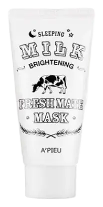 A'Pieu Sleeping Milk Brightening Fresh Mate Mask