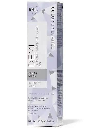 Ion Color Brilliance Intensive Shine Demi Permanent Crème Hair Color 00 Clear