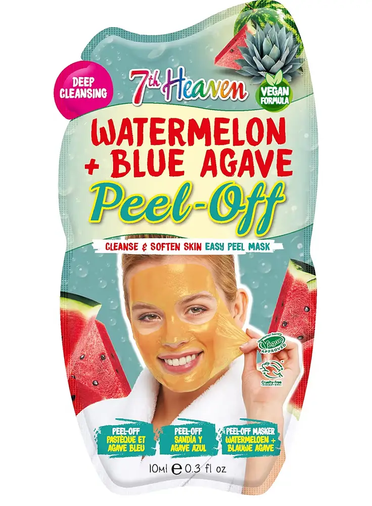 7th Heaven Watermelon + Blue Agave Peel-Off Face Mask