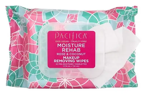 Pacifica Moisture Rehab Makeup Removing Wipes - Rose & Coconut