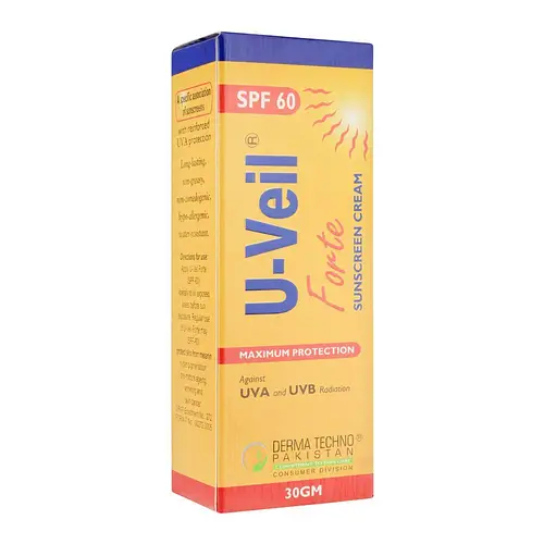 Derma Techno U-Veil Forte Sunscreen Cream SPF 60