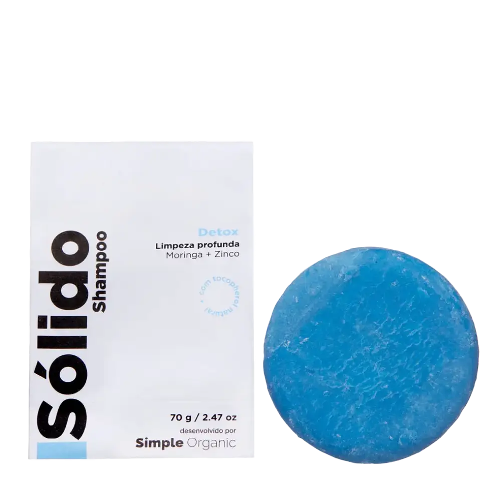 Simple Organic Isolido Shampoo Em Barra Detox