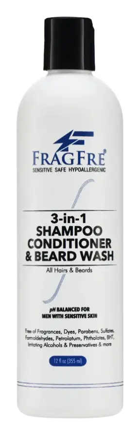 Fragfre 3-In-1 Shampoo Conditioner & Beard Wash
