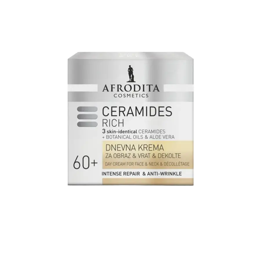 Afrodita Ceramides Rich Day Cream For Face & Neck & Décollétage