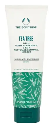 The Body Shop Tea Tree 3-In-1 Wash, Scrub, Mask