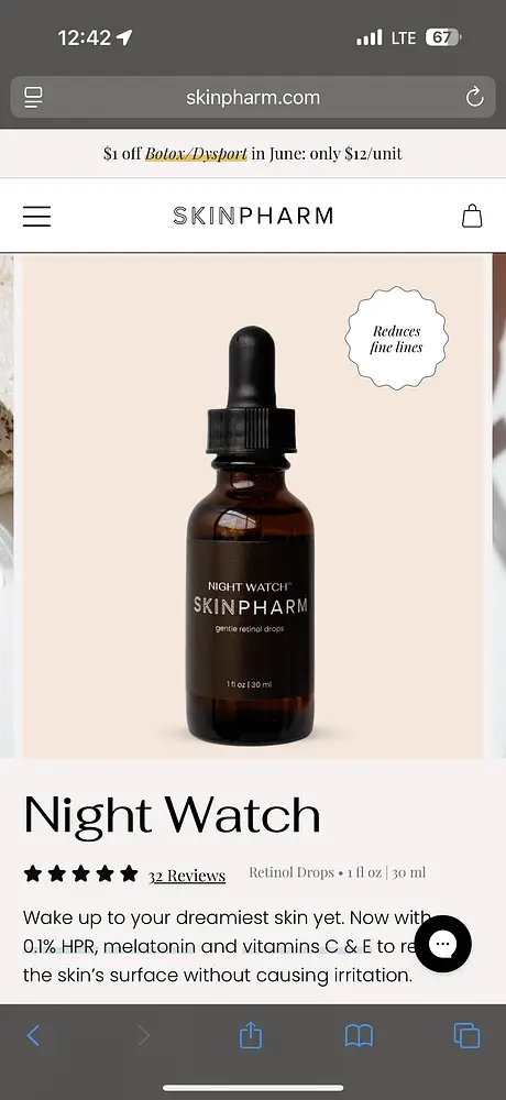 Skin Pharm Night watch