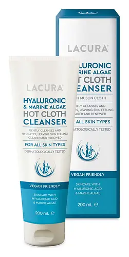 Lacura Hyaluronic & Marine Algae Hot Cloth Cleanser