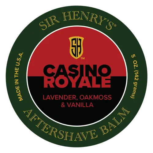 Sir Henry's Aftershave Balm Casino Royale Lavender, Oakmoss, & Vanilla