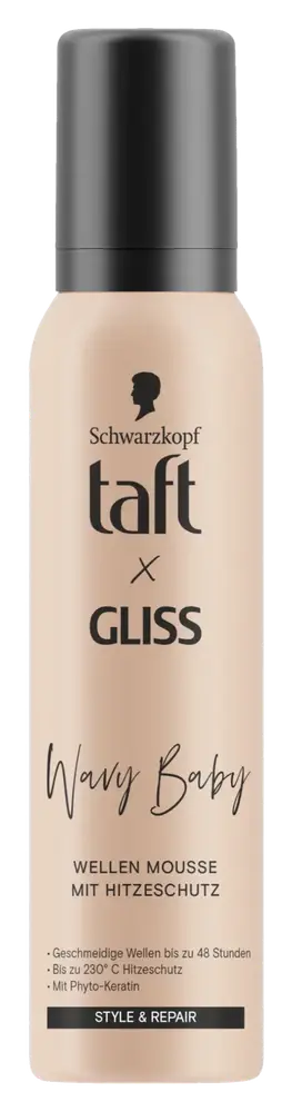 Taft xGliss Wavy Baby Wave Mousse