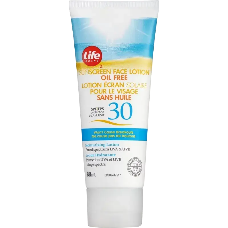 Life Sunscreen Face Lotion Oil Free SPF 30