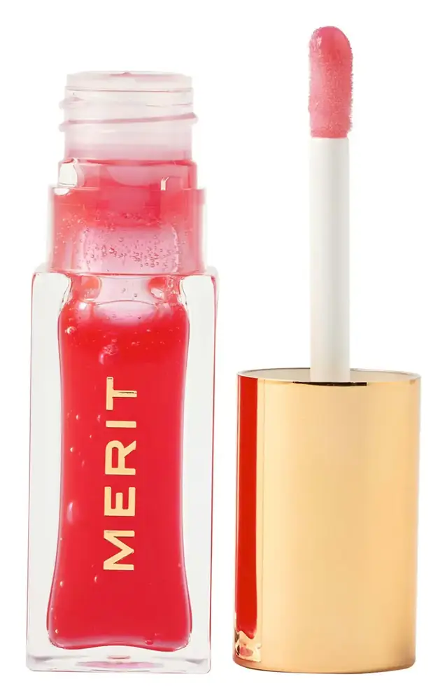 Merit Beauty Shade Slick Gelée Sheer Tinted Lip Oil Maraschino