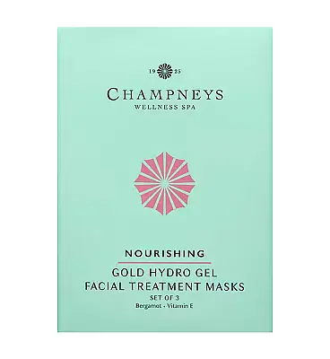 Champneys Nourishing Gold Hydro Gel Facial Treatment Masks