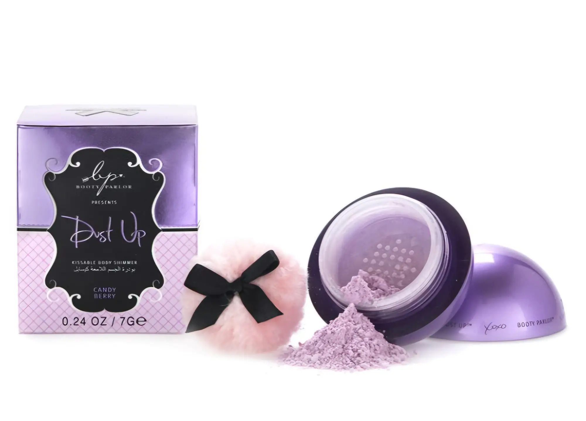 Booty Parlor Dust Up Kissable Body Shimmer Candy Berry