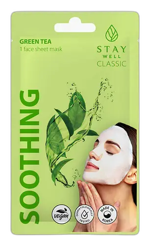 Stay Well Classic Mask Soothing Green Tea