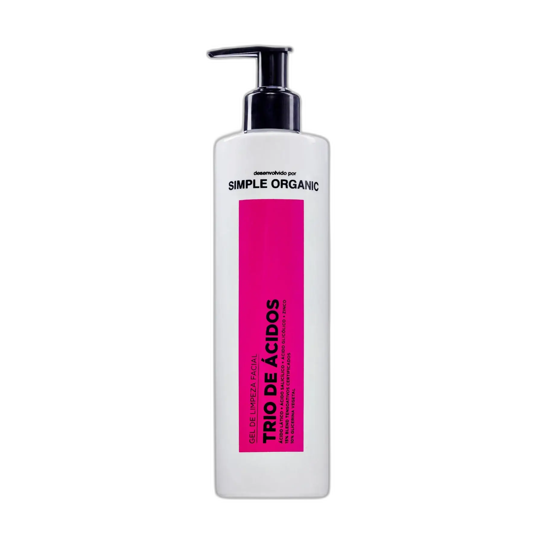 Simple Organic Gel De Limpeza Facial Trio De Ácidos