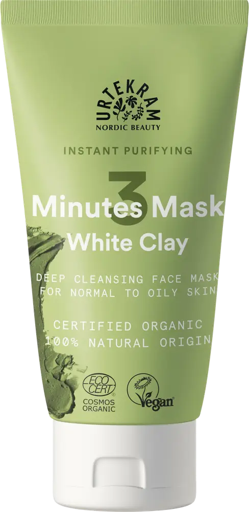 Urtekram Instant Purifying 3 Minutes Mask White Clay