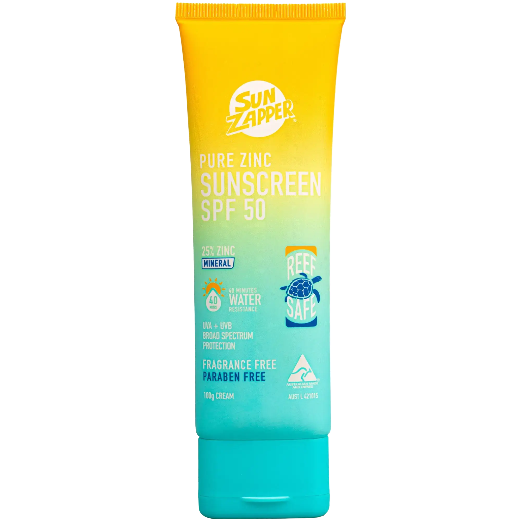 Sun Zapper Pure Zinc Sunscreen Cream SPF 50