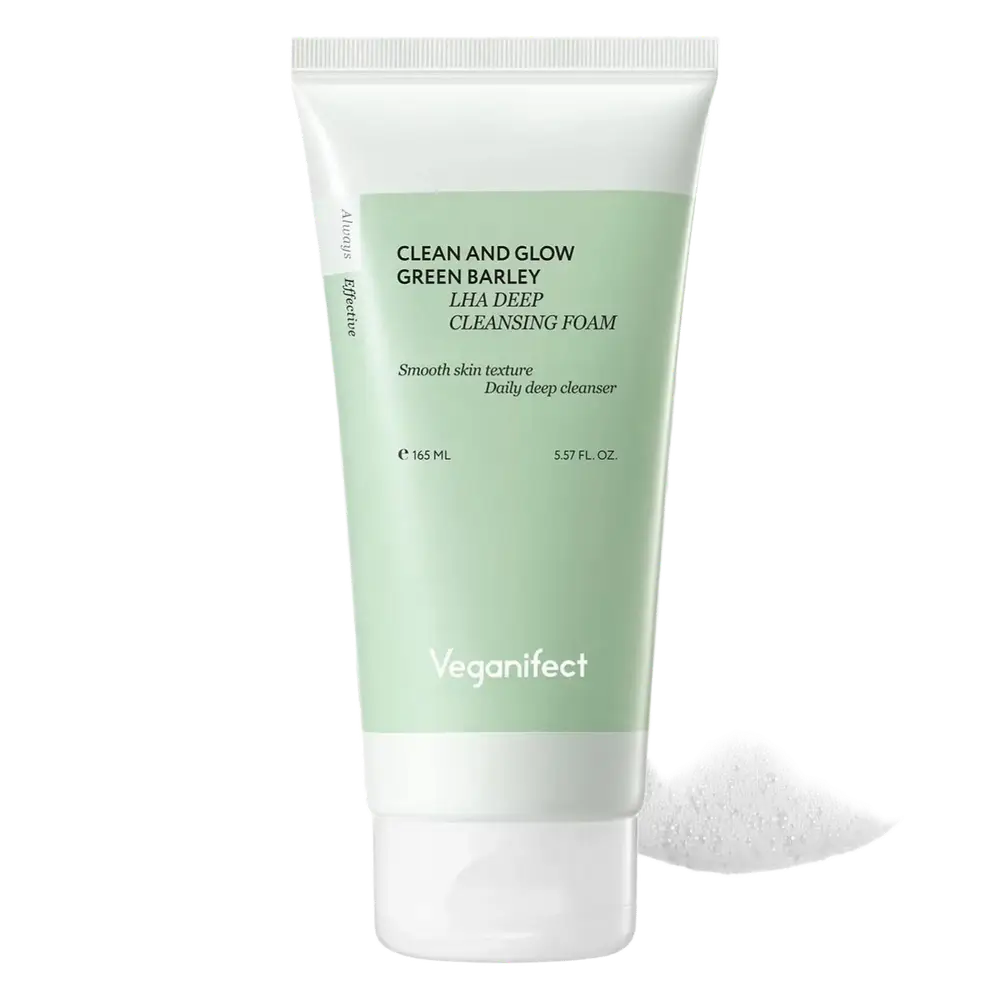 Veganifect Clean And Glow Green Barley LHA Deep Cleansing Foam
