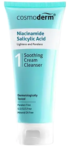 Cosmoderm Niacinamide Salicylic Acid Soothing Cream Cleanser