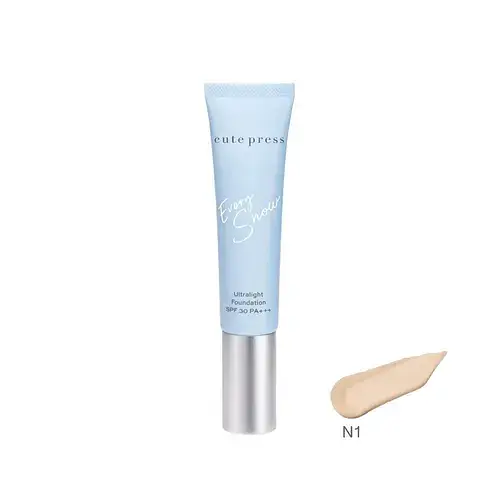 Cute Press Evory Snow Ultralight Foundation SPF 30 PA +++ N1 Light Natural Beige