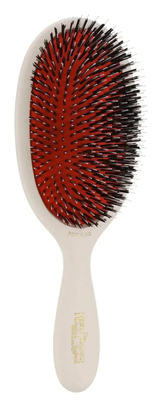 Mason Pearson Popular Bristle & Nylon Hairbrush BN1 Ivory White
